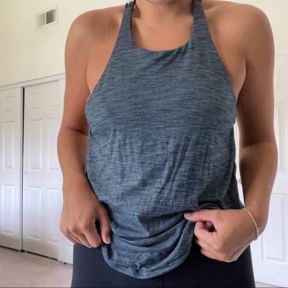 Lululemon sports bra + tank combo - blue